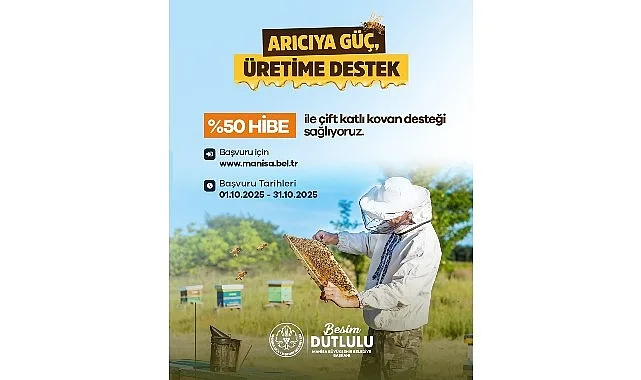 Manisa Büyükşehir Belediyesi, ‘Arıcıya Güç, Üretime Destek’ projesi kapsamında yüzde