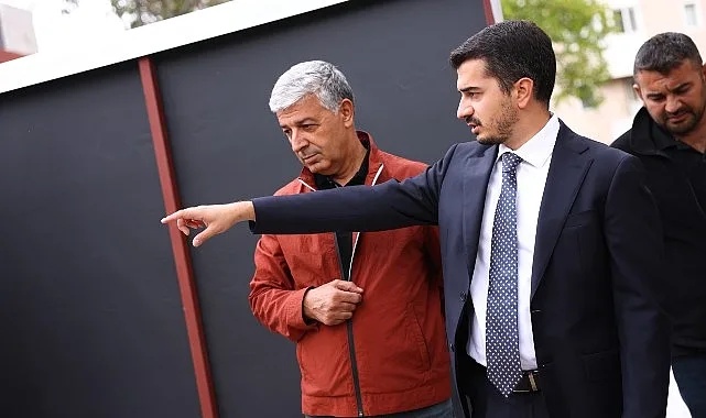 Çankaya Belediye Başkanı Hüseyin Can Güner, Çiğdem Mahallesi’nde yapımı süren