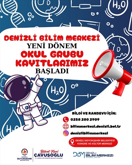 Denizli Büyükşehir Belediyesi’ne bağlı Denizli Bilim Merkezi, yeni eğitim-öğretim döneminde