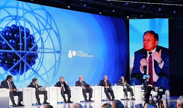 Rusya’nın başkenti Moskova’da Tüm Rusya Sergi Merkezi’nde düzenlenen Dünya Nükleer