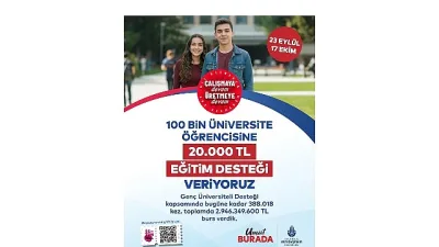 İBB’nin üniversiteli öğrencilere verdiği ‘Genç Üniversiteli Eğitim Desteğine” başvurular 23