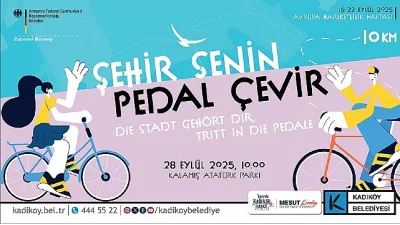 Avrupa Hareketlilik Haftası kapsamında düzenlenecek “Şehir Senin, Pedal Çevir” etkinliğinde