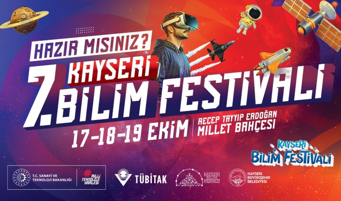 Bilimin ışığını Kayseri’ye taşıyan 7. Kayseri Bilim Festivali, dopdolu etkinlikleriyle