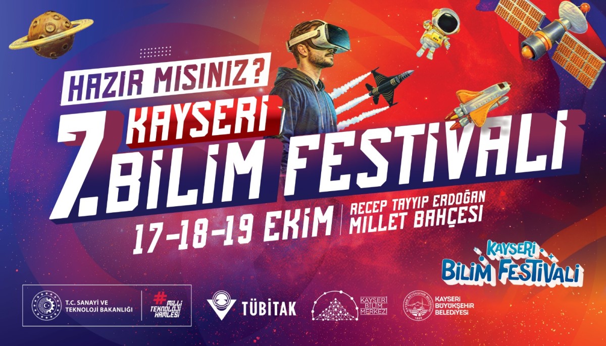 Bilimin ışığını Kayseri’ye taşıyan 7. Kayseri Bilim Festivali, dopdolu etkinlikleriyle