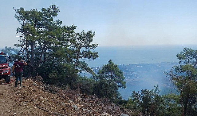 Kemer’e bağlı Kiriş Mahallesi Çalış Tepesi mevkisinde bugün sabah saat