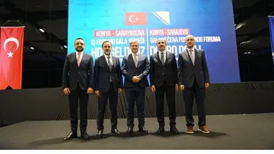 Konya Valisi İbrahim Akın ve Konya Büyükşehir Belediye Başkanı Uğur