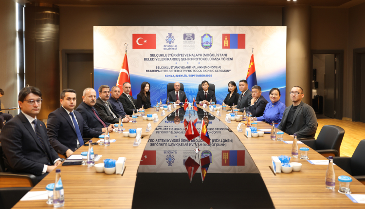 Konya Selçuklu Belediyesi ile Moğolistan’ın Nalaikh Belediyesi arasında ‘Kardeş Belediye