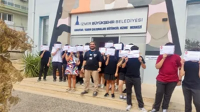 Bir özel okulda eğitim gören lise öğrencileri, Örnekköy'de yer alan