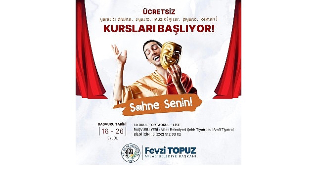Milas Belediyesi tarafından ilkokul, ortaokul ve lise öğrencilerine yönelik açılan