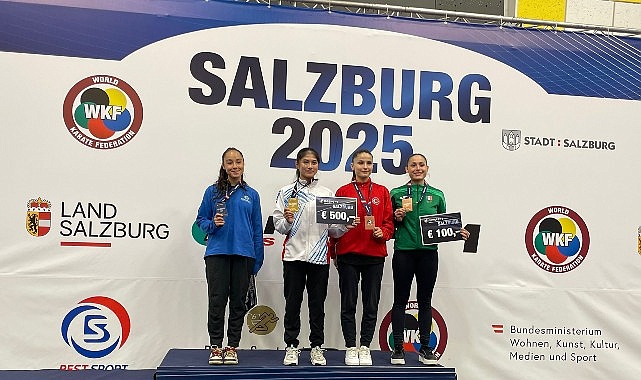 Bakırköy Belediyesi Spor Kulübü sporcusu milli karateci Müşerref Özdemir, Avusturya
