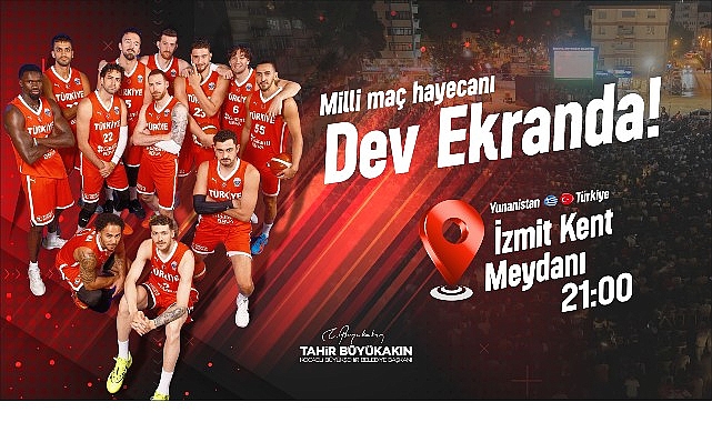 Kocaeli Büyükşehir Belediyesi, milli heyecanı dev ekrana taşıyor. 12 Eylül