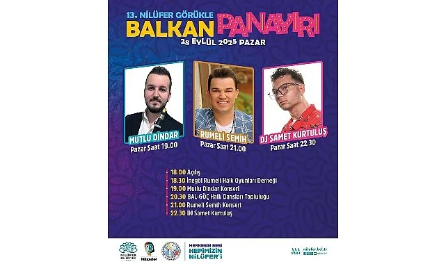 Balkan kültürü ve coşkusu Nilüfer’e taşınıyor. Bu yıl 13’üncüsü düzenlenecek