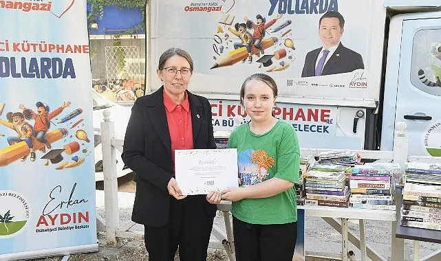 Osmangazi Belediyesi'nin başlattığı 1 Kitap 1 Fidan kampanyası sayesinde bağışlanan