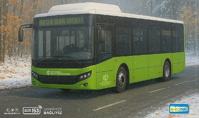 Kocaeli Büyükşehir Belediyesi, 8 Eylül Pazartesi günü (yarın) itibarıyla otobüs
