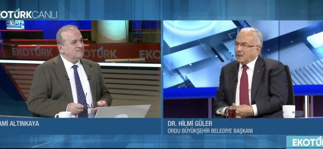 Ordu Büyükşehir Belediye Başkanı Dr. Mehmet Hilmi Güler, EKOTÜRK TV’de