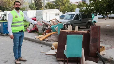 Buca Belediyesi, mobilya atıklarının çevreye zarar vermeden yerinde toplanarak bertaraf