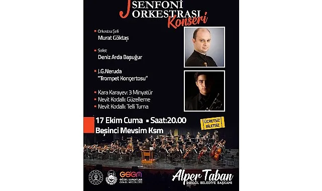 Bursa Bölge Devlet Senfoni Orkestrası, İnegöl Belediyesi iş birliğinde 17