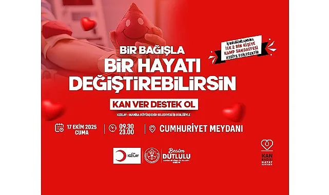 Manisa Büyükşehir Belediyesi ile Türk Kızılayı Ege Bölge Kan Merkezi