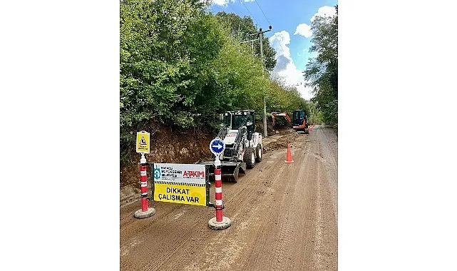 Kocaeli Büyükşehir Belediyesi’nin A Takımı ekipleri, kırsal bölgeler ve yol