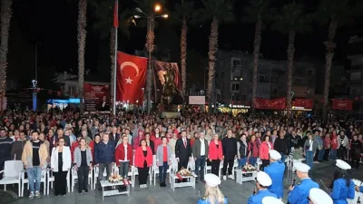 Cumhuriyetin ilanının 102. yılı Türkiye’nin dört bir yanında olduğu  gibi