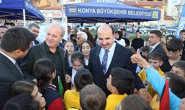 Konya Büyükşehir Belediyesi tarafından Doğanhisar’a kazandırılan meydan düzenleme çalışmasının açılışı