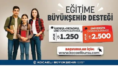 Kocaeli Büyükşehir Belediyesi tarafından, 2025–2026 eğitim öğretim yılı için sağlanacak