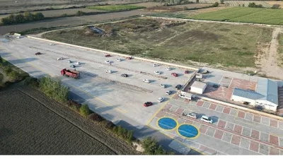 İnegöl Belediyesi’nin yeni hayvan pazarı bölgesinde oluşturduğu sürücü adayı eğitim