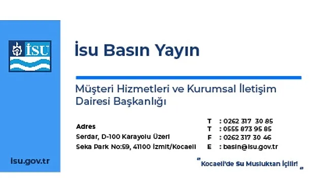Kocaeli Büyükşehir Belediyesi İSU Genel Müdürlüğü, suyun korunması ve sürdürülebilirliğini