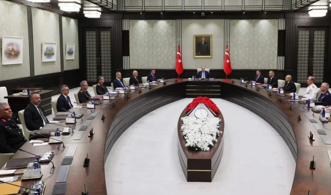 Millî Güvenlik Kurulu, yeni kuvvet komutanlarının katılımıyla Cumhurbaşkanı Recep Tayyip