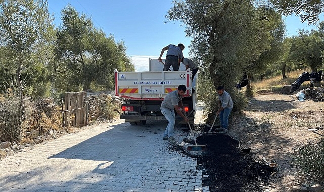 Milas Belediyesi ekipleri geniş bir coğrafyaya sahip olan ilçemizde hummalı