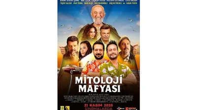 Komedi dolu macera filmi “Mitoloji Mafyası”nın renkli ve enerjik afişi