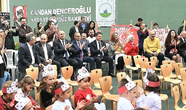 Osmangazi Belediyesi'nin kreş ve gündüz bakım evlerinde eğitim gören minik
