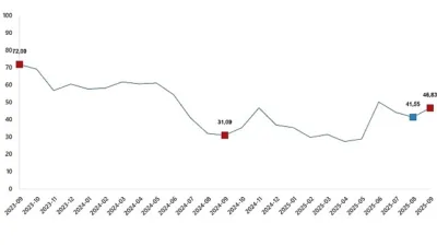 Tarım ürünleri üretici fiyat endeksi (Tarım-ÜFE) yıllık %46,83 arttı, aylık