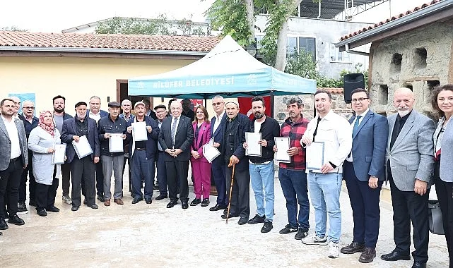 Nilüfer Belediyesi’nin Ürünlü Mahallesi’nde tamamladığı imar planı çalışmalarının ardından hak