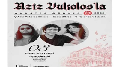 Aziz Vukolos Kilisesi’nde İzmir Büyükşehir Belediyesi organizasyonuyla Akustik Günler programı