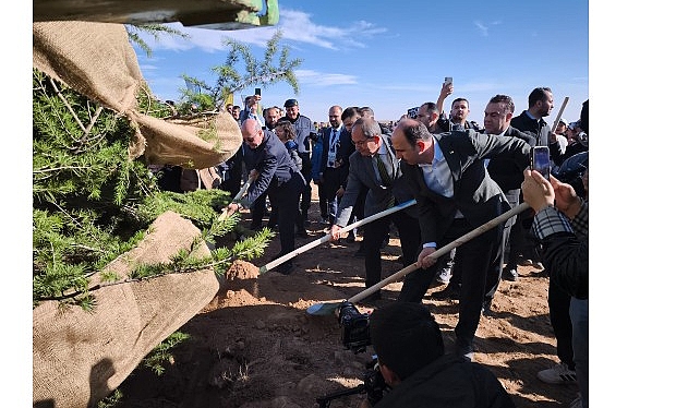 Konya Büyükşehir Belediyesi, “Geleceğe Nefes, Konya’ya Hayat” temasıyla Ardıçlı Ağaçlandırma