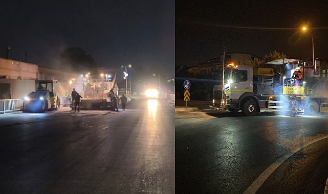 Kocaeli Büyükşehir Belediye ekipleri, günün her saatinde sahada görev yapıyor.