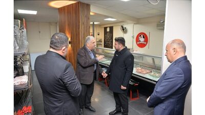 Kahramankazan Belediye Başkanı Selim Çırpanoğlu, ilçede hizmet veren esnafları ziyaret