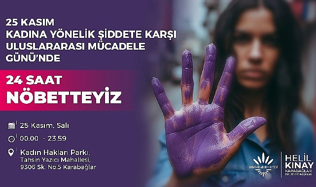 Karabağlar Belediye Başkanı Helil Kınay, 25 Kasım Kadına Yönelik Şiddete