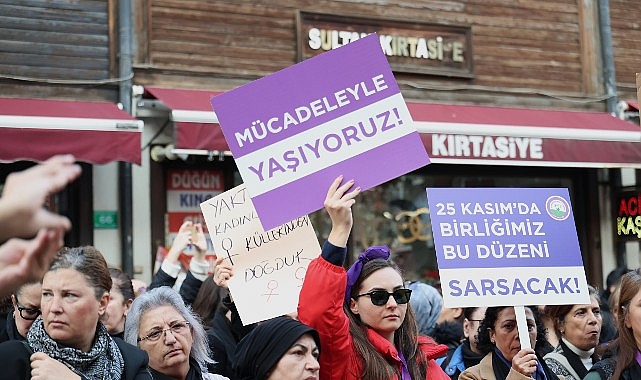 Bursa’da binlerce kadın 25 Kasım Kadına Yönelik Şiddete Karşı Uluslararası
