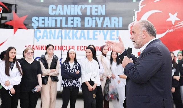 Canik Belediyesi'nin ‘Canikli Gençler Ecdadın İzinde’ projesiyle gençler Çanakkale ile