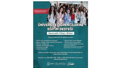 Çeşme Belediyesi, sosyal belediyecilik anlayışı doğrultusunda gençlerin eğitim hayatına destek