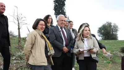 Nilüfer’in 2 bin yıllık tarihini barındıran Gölyazı’daki antik tiyatro kazıları