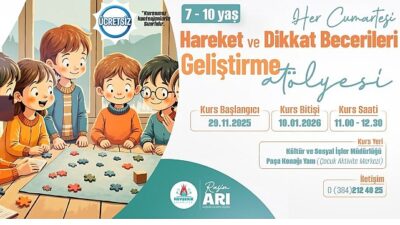 Nevşehir Belediyesi tarafından 7-10 yaş çocuklarımızı kapsayan “Hareket ve Dikkat