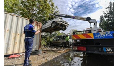 Türkiye’de ilk kez İzmir Büyükşehir Belediyesi tarafından kurulan Hurda Araç