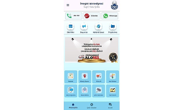 İnegöl Belediyesi’nin vatandaşların belediye hizmetlerine daha hızlı ve kolay erişebilmesi