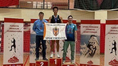 İnegöl Belediye Spor Kulübü dağcılık branşı sporcusu Emre Doğan, Türkiye