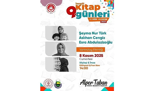 İnegöl Belediyesi’nin düzenlediği 9. İnegöl Kitap Günleri 9 Kasım’a kadar
