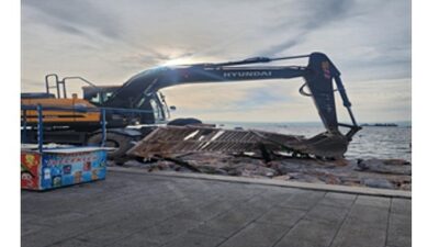 İzmir Büyükşehir Belediyesi, Karşıyaka sahilinde Kıyı ve İmar Kanunu’na aykırı