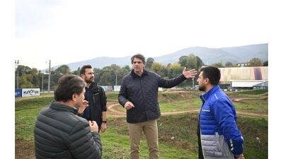 Kartepe Belediyesi tarafından hayata geçirilen Trafik Eğitim Alanı projesinde çalışmalar